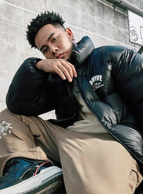 李宁羽绒服男子反伍BADFIVE2023冬季新款鸭绒短羽绒服AYMT139