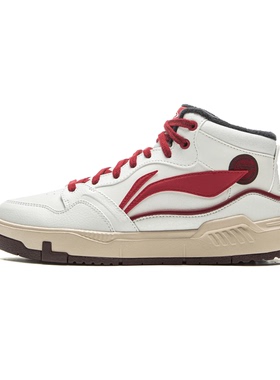 李宁休闲鞋防滑女鞋2025冬季80SMID加绒保暖中帮运动棉鞋AGCV408