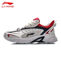 Li Ning Мужская обувь Кроссовки Спортивная обувь Сетчатая обувь Осень 2023 Новая амортизирующая дышащая мужская обувь Беговая дорожная обувь для папы