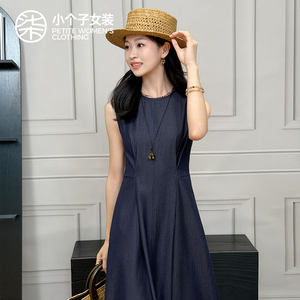 柒量一裁小个子无袖连衣裙早春漂亮连衣裙裙子109-110cm0542预