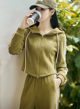 柒量一裁棉苔藓绿套装