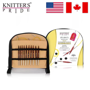 Knitter's Pride原装进口桦木立方体短针头可拆环针套装