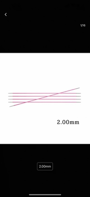 KnitPro Zing 15cm 双头直针进口多彩铝制棒针直针 编织工具DIY