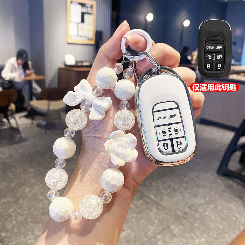 适用2024款本田奥德赛钥匙套女23款艾力绅e:HEV遥控包5键保护壳扣