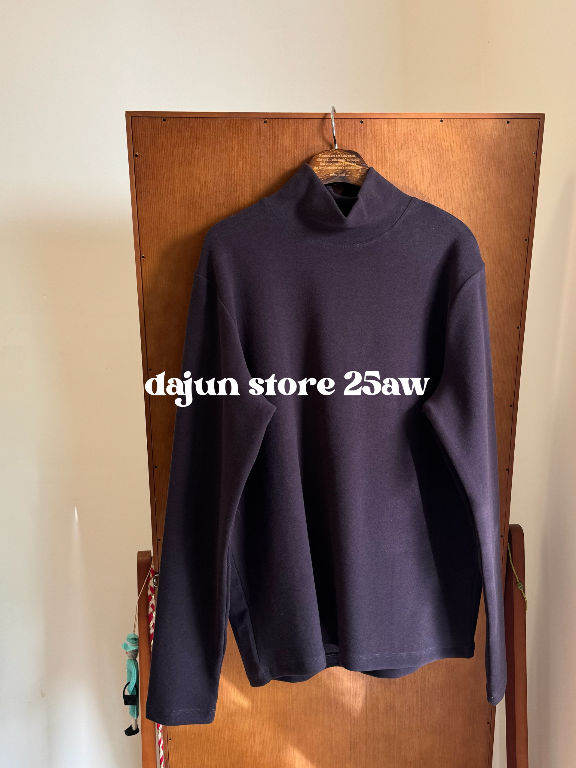 无退换 设计师小众 币入 软软厚绒 半高领 经典打底衫