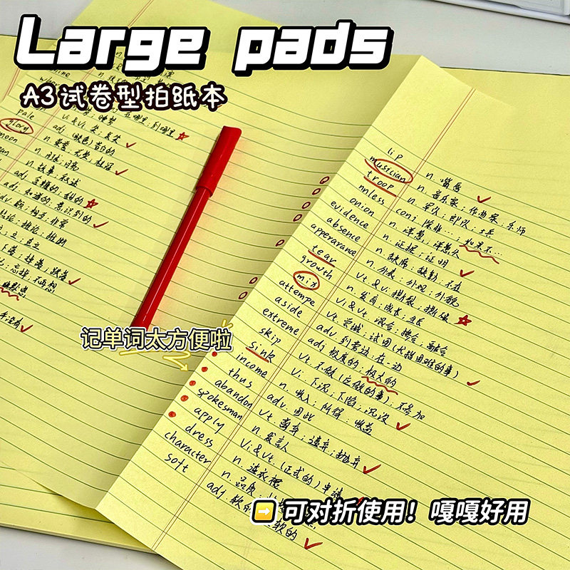 【凯萨正版】美式拍纸本学生专用图片