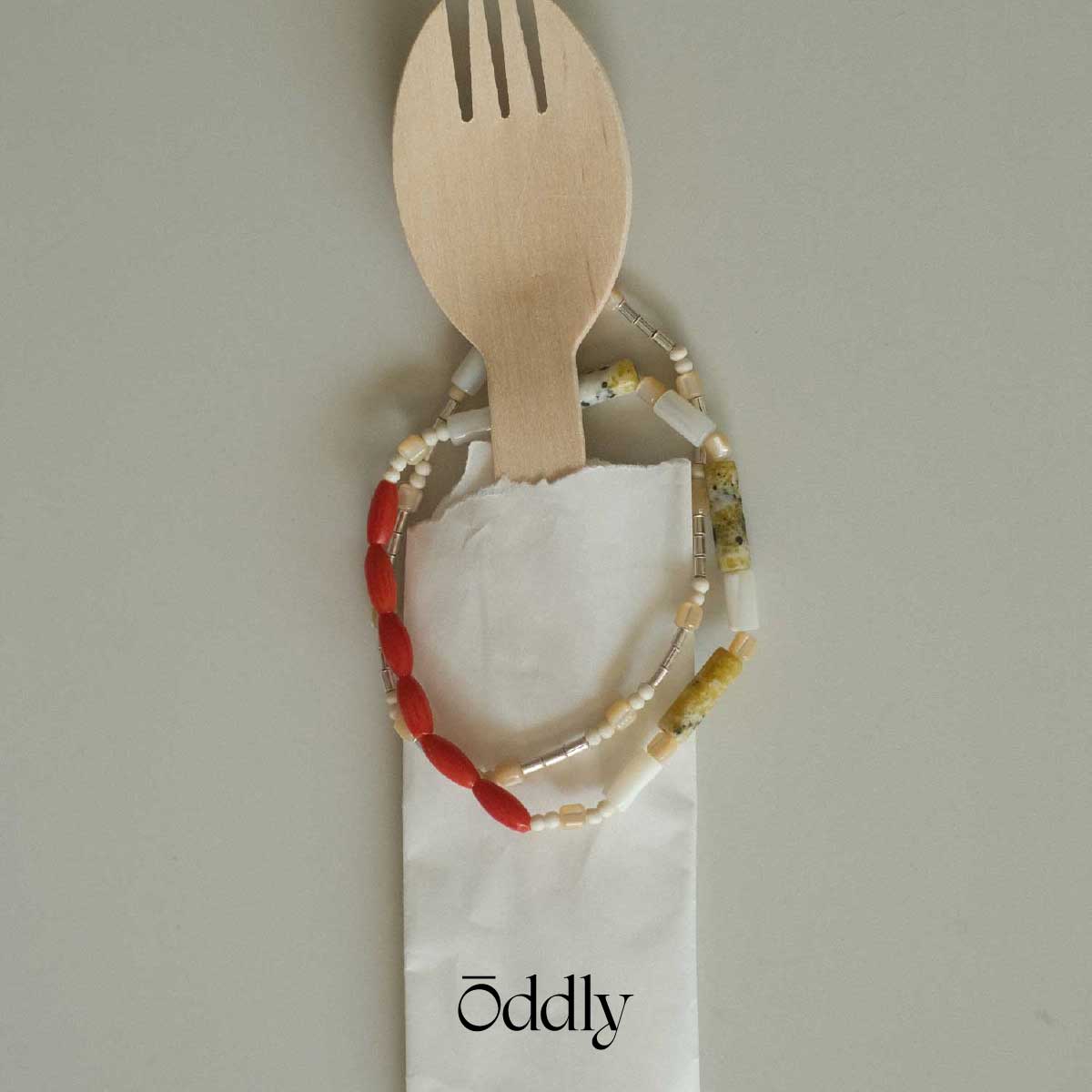 原创设计春夏多宝石双层串珠手链