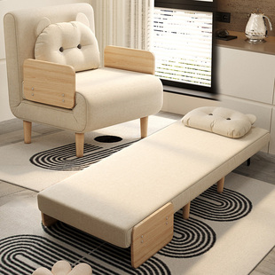 懒人沙发可折叠两用小户型家用客厅办公室午休出租屋多功能折叠床
