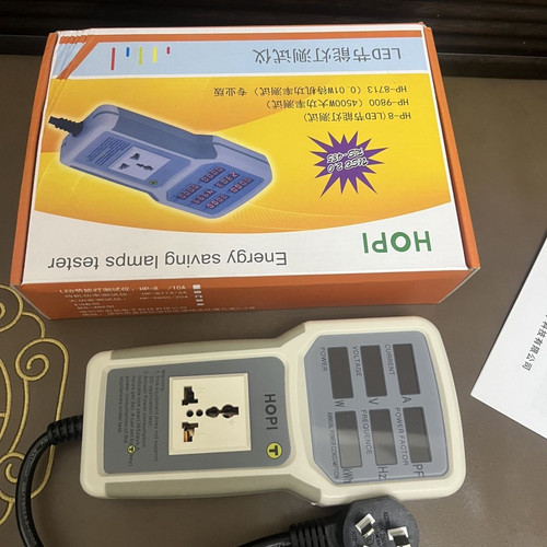 宏品电量电费计量插座电 功率计 功率测试仪HP9800节能灯测试仪
