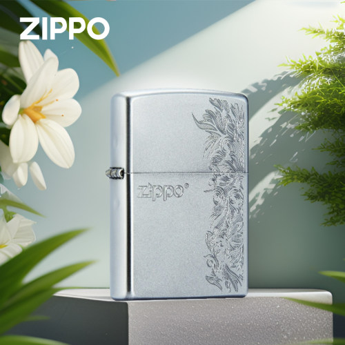 zippo芝宝打火机  精雕205繁花正品煤油防风打火机收藏节日送礼