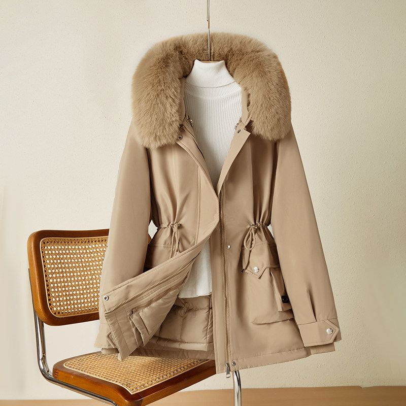 冬季内胆可拆卸大码派克服女中长款棉服加厚保暖外套宽松棉衣棉袄 - 淘宝联盟商品