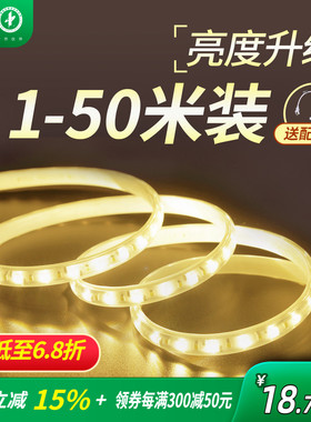 雷士照明灯带led灯条220v嵌入式客厅吊顶灯带条灯条超亮贴片led灯