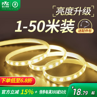 雷士照明灯带led灯条220v嵌入式 客厅吊顶灯带条灯条超亮贴片led灯