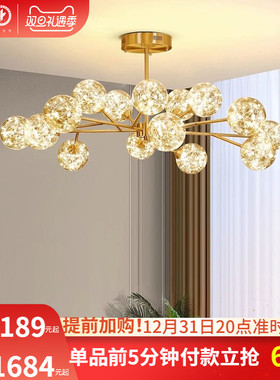 雷士照明全光谱护眼客厅吊灯满天星客厅主灯卧室灯中山灯具萤光