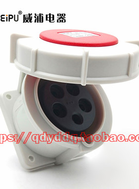 WEIPU威浦电器 TYP5824 工业防水插头插座 5芯（3P+N+E）32A IP67