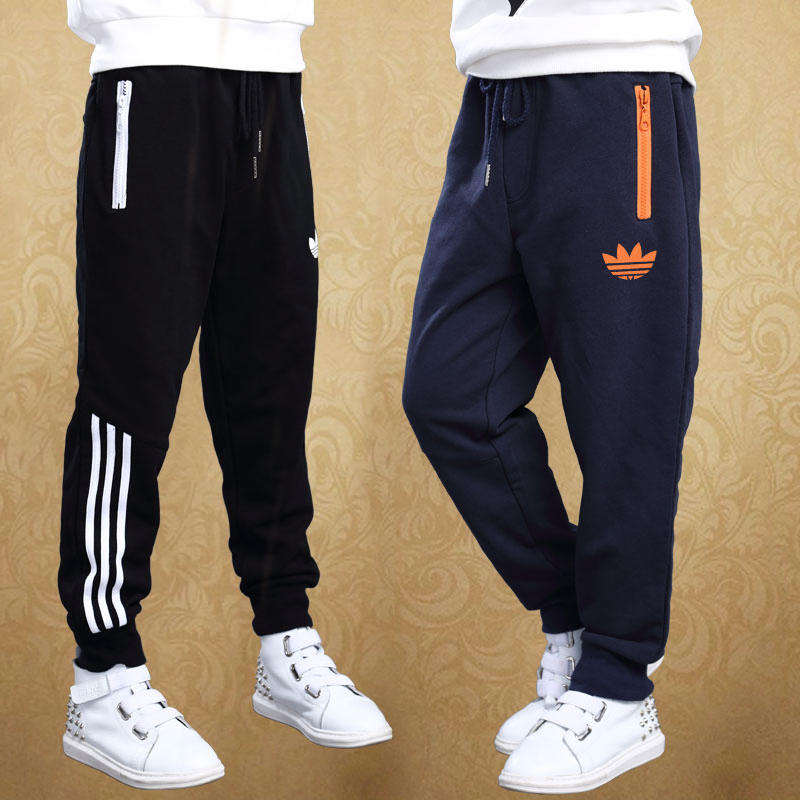 Childrens wear boys sweatpants 2021 spring and autumn new middle school and university childrens cotton pants childrens loose fashion brand cotton guard pants