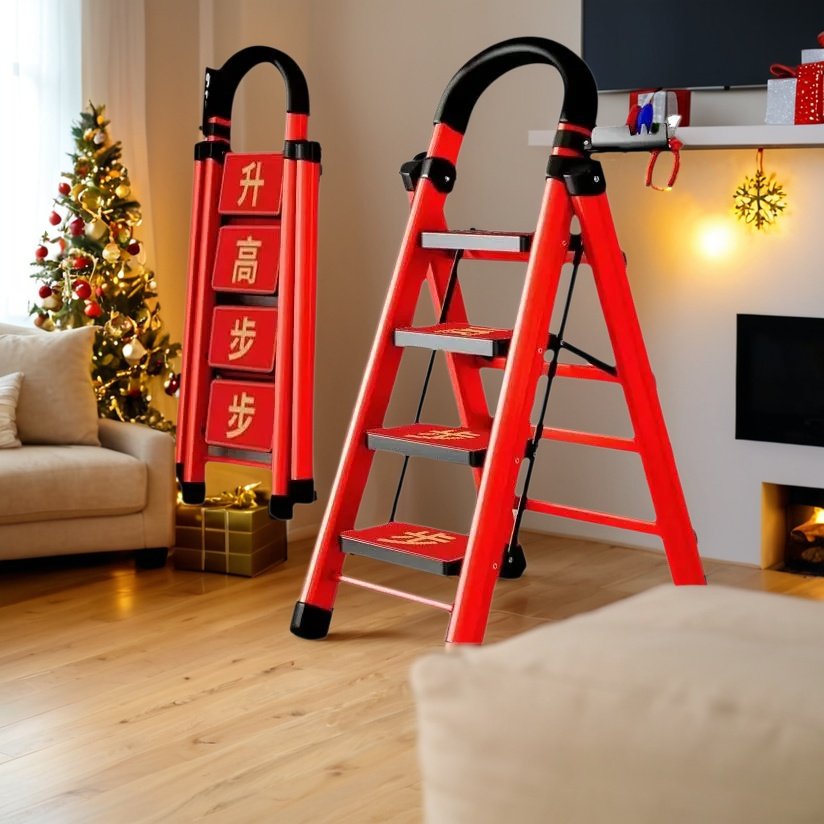 德国品质乔迁梯子家用折叠梯加厚碳钢人字梯移动梯伸缩楼梯多功能,居家日用,家用梯,淘宝优惠券,粉丝福利购,淘宝优惠卷