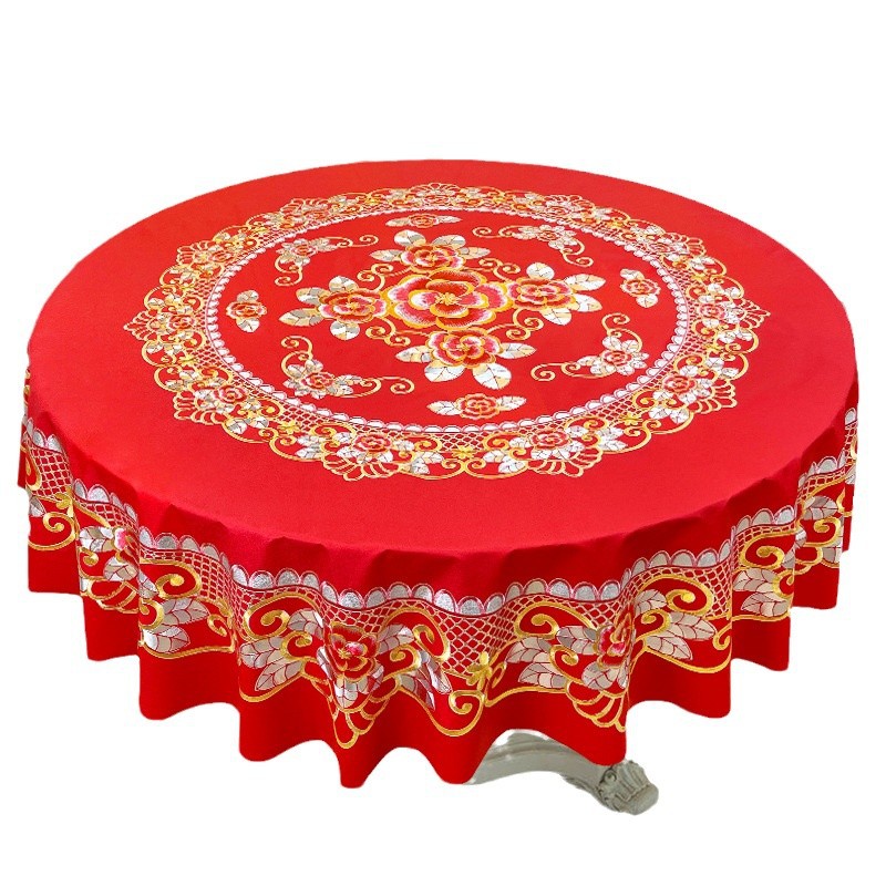 PVC茶几桌布防烫防油防水烫金茶几垫长方形免洗塑料餐台布不镂空