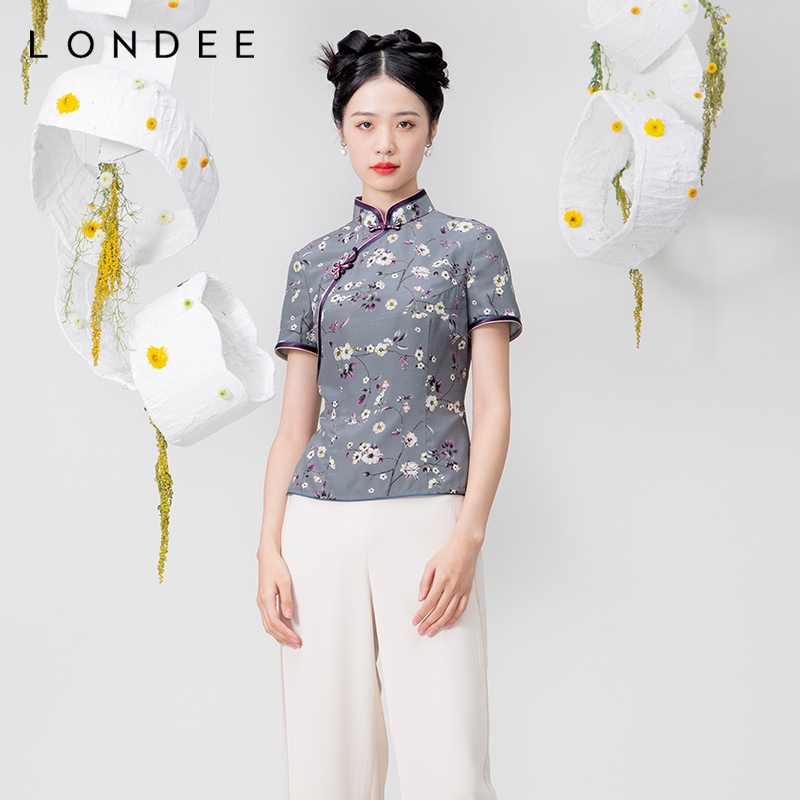 龙笛春夏款改良式短款上衣