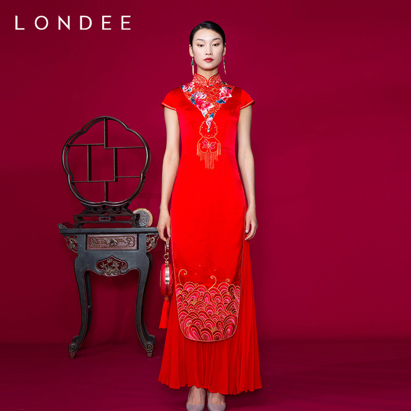 【大促秒杀】Londee/龙笛中式刺绣红装结婚嫁衣礼服秀禾服8T36656