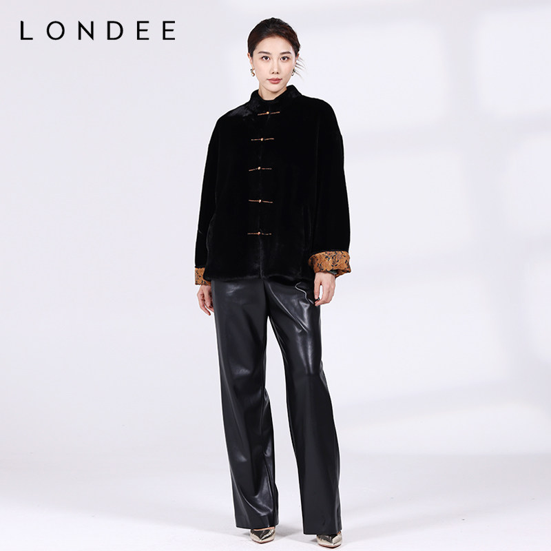 Londee/龙笛复古时尚休闲皮裤女简约气质显瘦宽松百搭长裤4T24675,女装/女士精品,休闲裤,淘宝优惠券,粉丝福利购,淘宝优惠卷