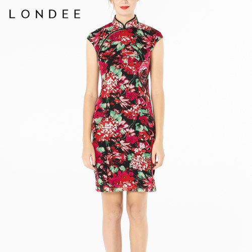 Londee龙笛中式专柜风秀禾旗袍