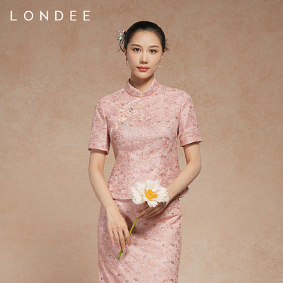 Londee/龙笛新中式国风改良旗袍日常上衣（不含半身裙）5T22090