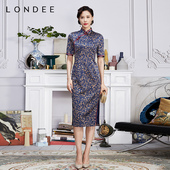 Londee 龙笛中国风复古连衣裙高级气质长裙新中式 旗袍日常3S21298