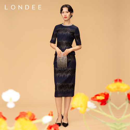 londee/龙笛新款女式不含半身裙