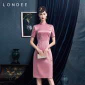 Londee 龙笛新中式 高端礼服裙宴会聚会气质轻奢高级感旗袍2T21196