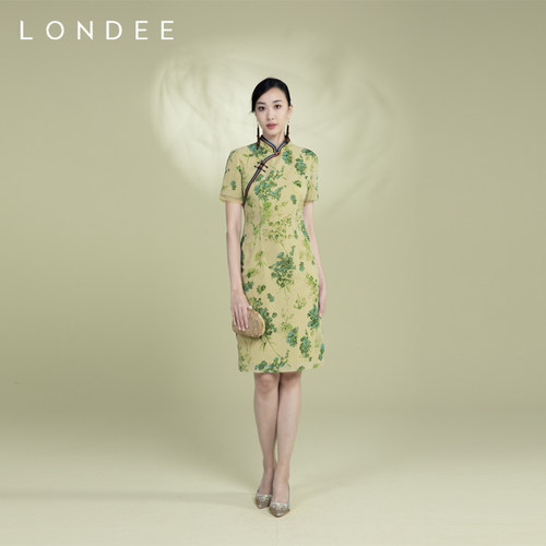 Londee旗袍裙龙笛新款优雅复古