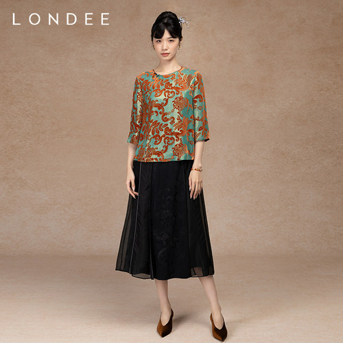 Londee/龙笛新中式优雅高级感外套早春日常可穿高端上衣女5S22256