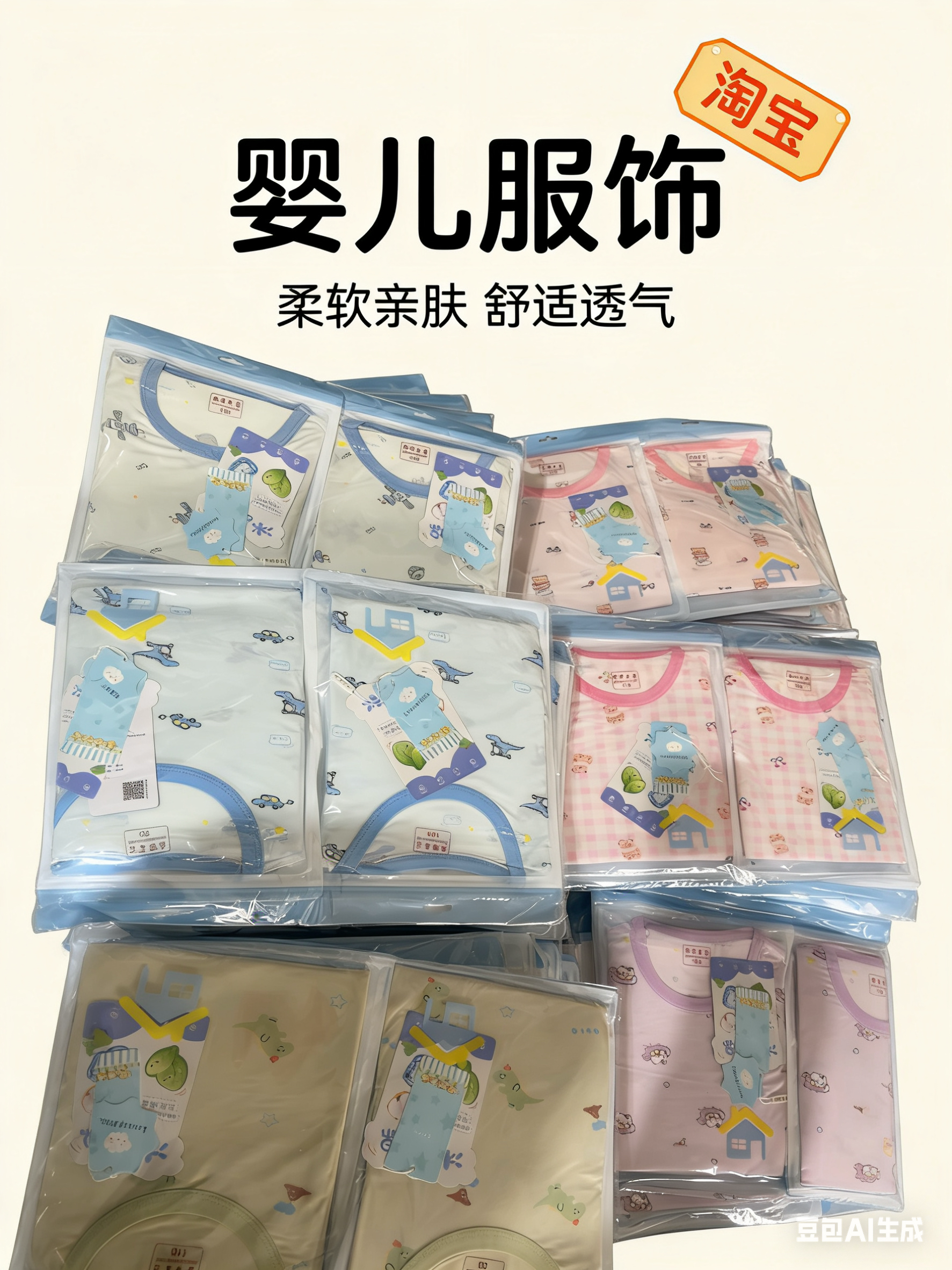 天丝冰晶棉居家短袖套