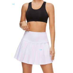 Stretchy Tennis Skirt Lightweight Tennis Skirt with Pockets