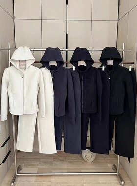 桑坡lu防风套装3 0新款运动套装跑步女士外穿显瘦连帽外套净版
