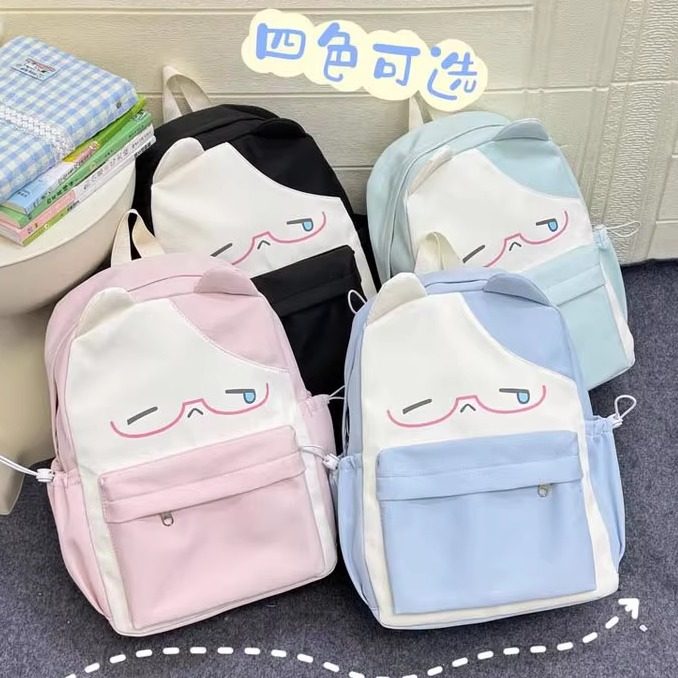 日系原创kt猫咪可爱书包少女初高中学生大容量双肩包ins卡通背包