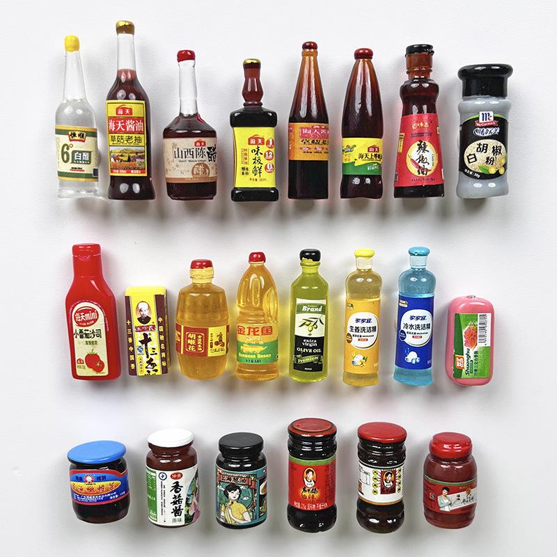 迷你仿真食玩酱油醋调料品