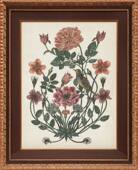 饰画 授权进口原版 花鸟玄关装 饰画美式 牡丹花鸟 画芯进口装