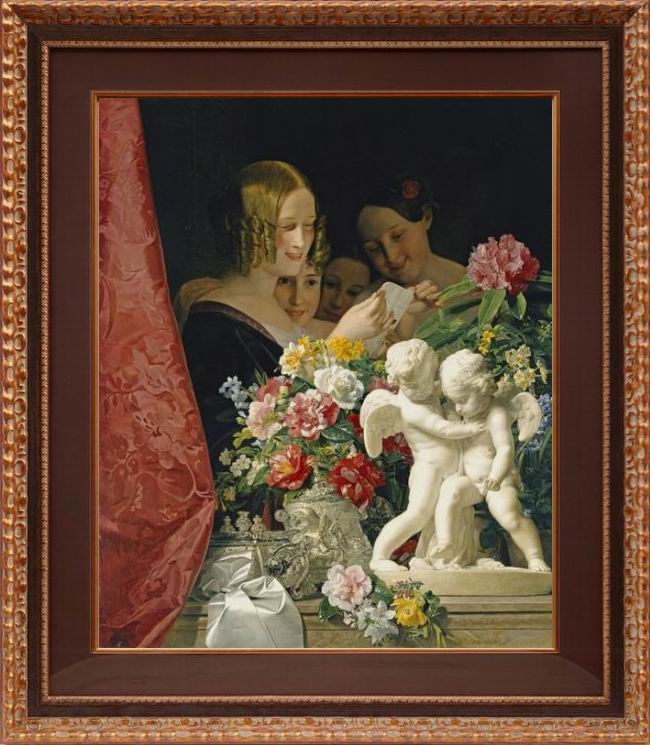 世纪欧博廊高端进口画芯进口木框卧室走廊装饰画人物名著挂画墙画
