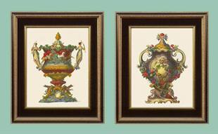 纯进口原版画芯宫廷巴洛克洛可可神器圣杯樽花器装饰画 至尊圣樽