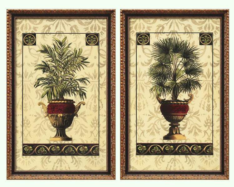 纯进口原版画芯经销商装饰画美式复古 加州棕榈