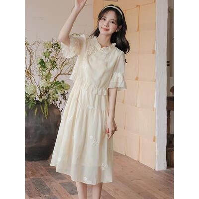 森女甜美部落夏季新中式雪