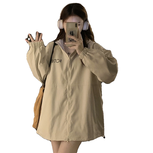 青少年女装棒球服外套少女秋季2025新款初中高中学生宽松休闲开衫