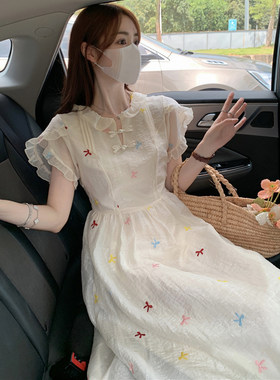 新中式国风连衣裙少女夏装