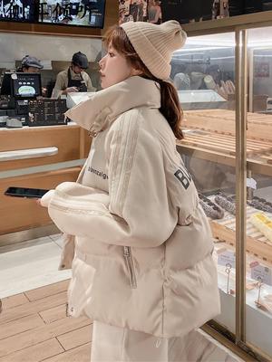 新款203年流行羽绒棉服女小个