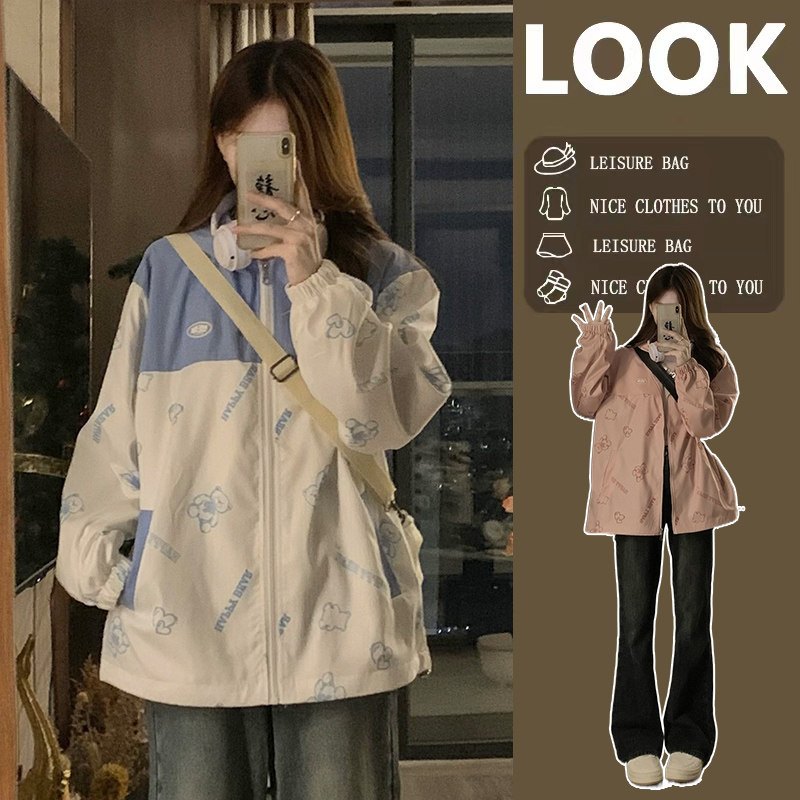 薄款棒球服外套少女春秋203新图片