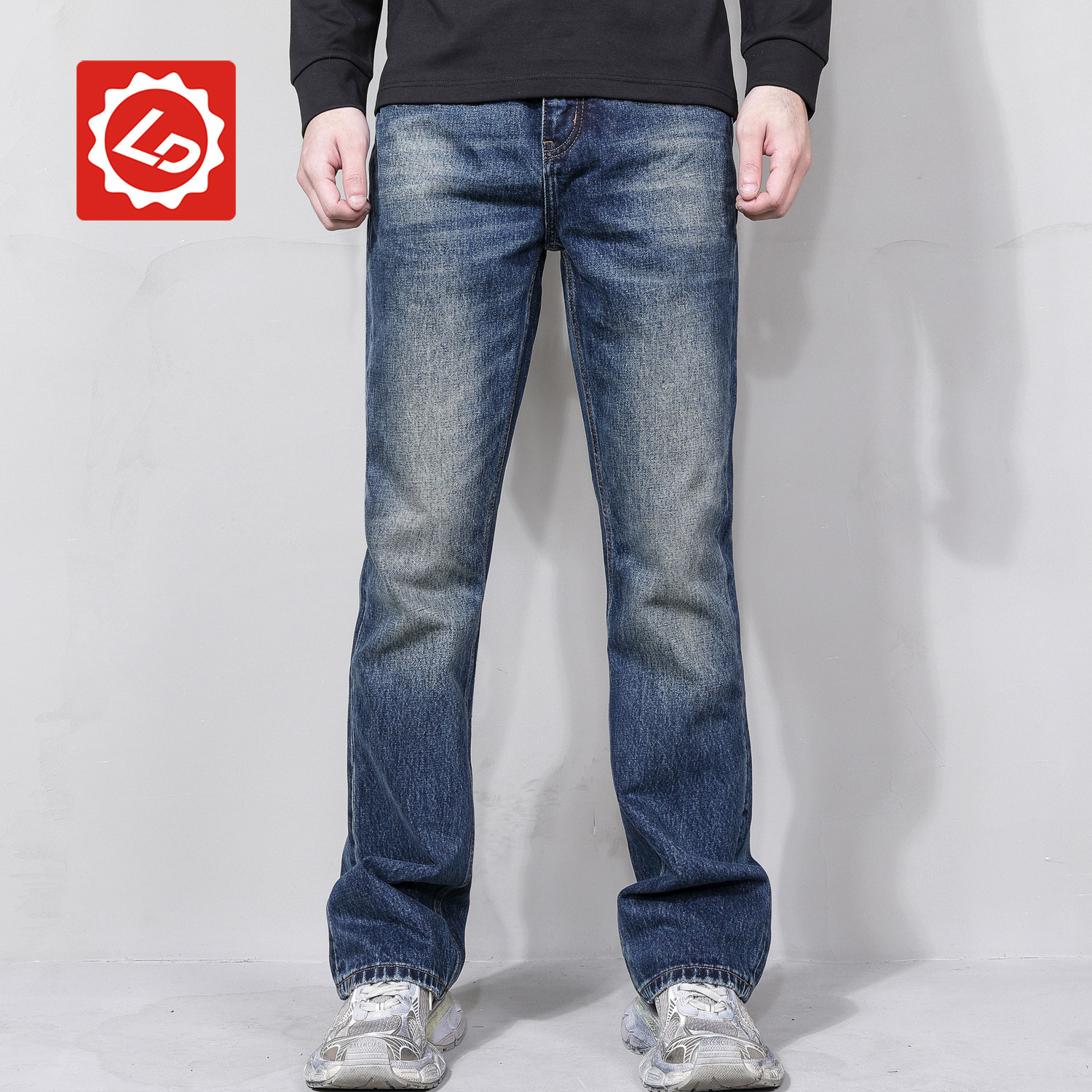 男士微喇长裤宽松牛仔裤