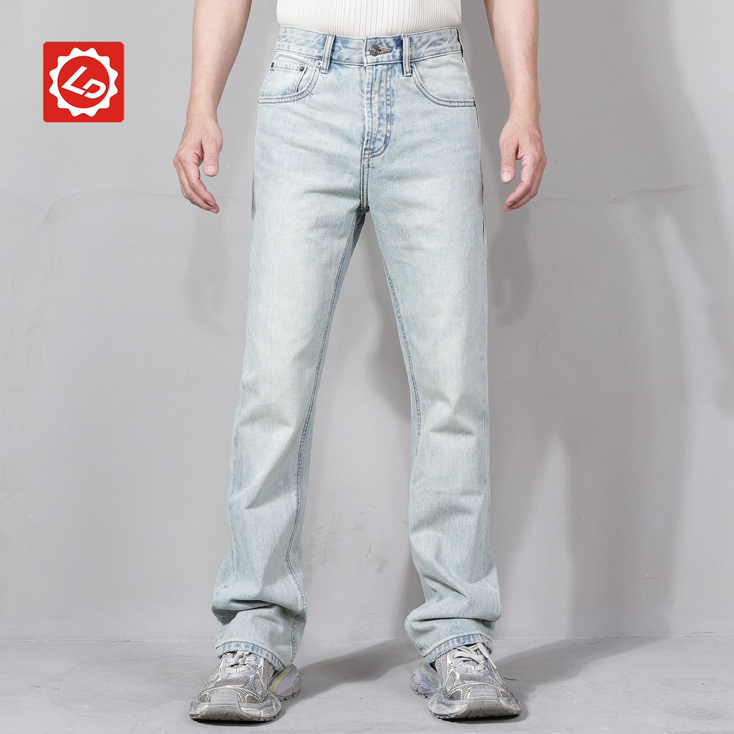 [喇叭]EA531唠叨牛仔春夏季新款男士微宽松喇叭牛仔裤百搭长裤