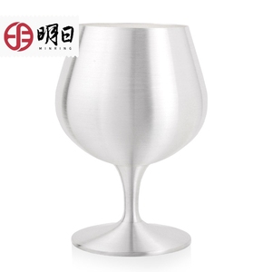 明日 纯银高脚杯银酒杯纯银红酒杯白兰地勃艮第红酒杯洋酒杯