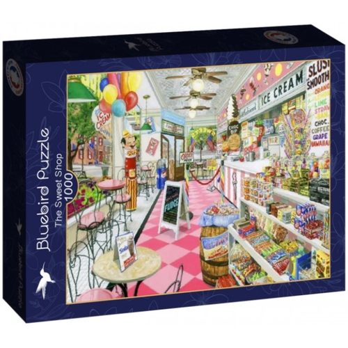 新品包邮 法国Bluebird蓝鸟进口益智拼图90746糖果甜品店1000片
